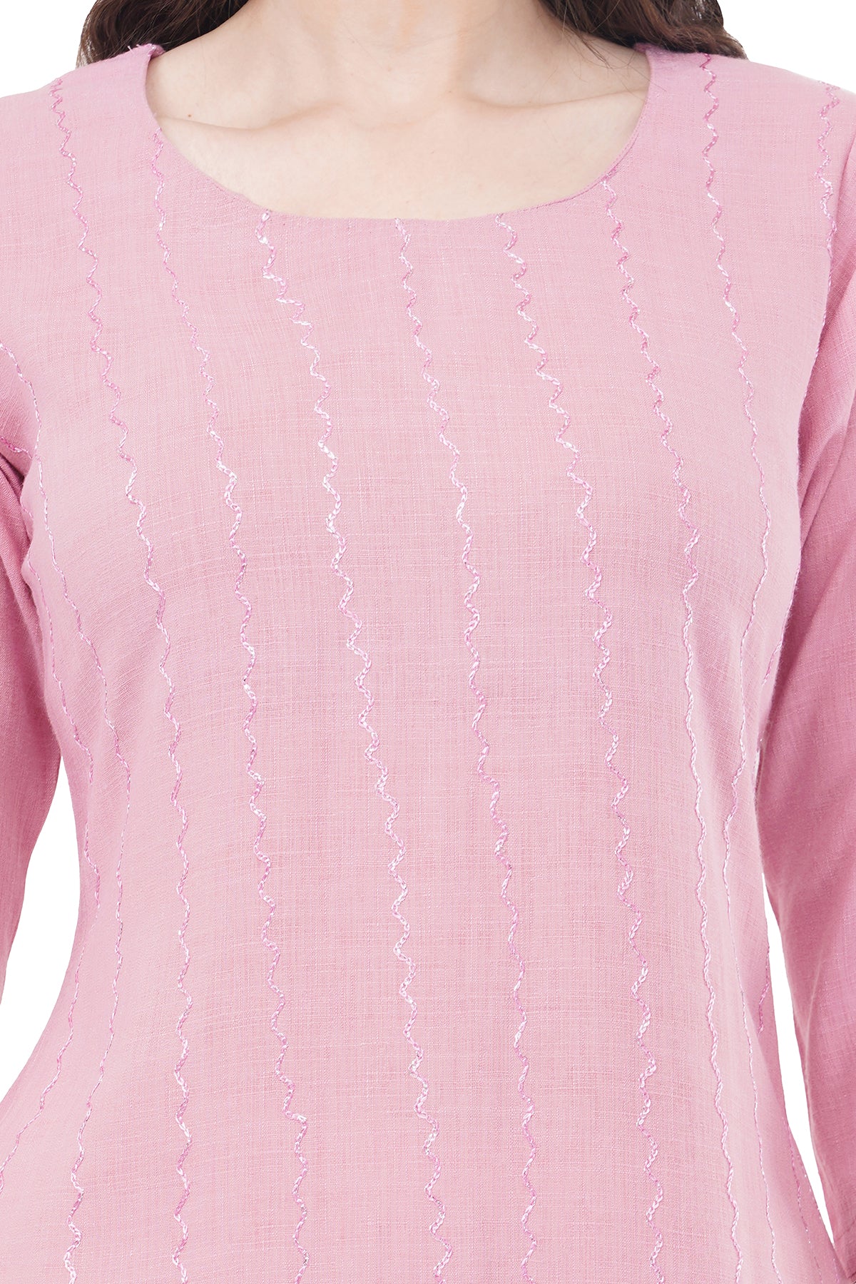 Elegant & Beautiful Solid Pink Women's Kurta