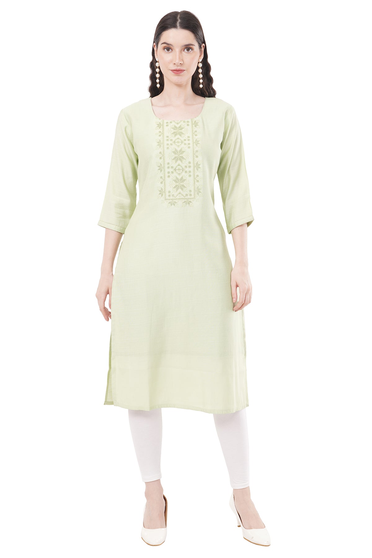 Elegant & Beautiful Pastel Green Women's Kurta