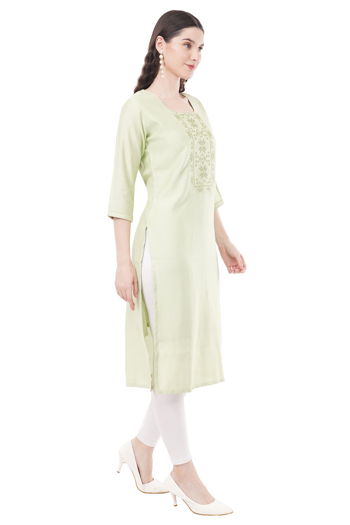 Elegant & Beautiful Pastel Green Women's Kurta