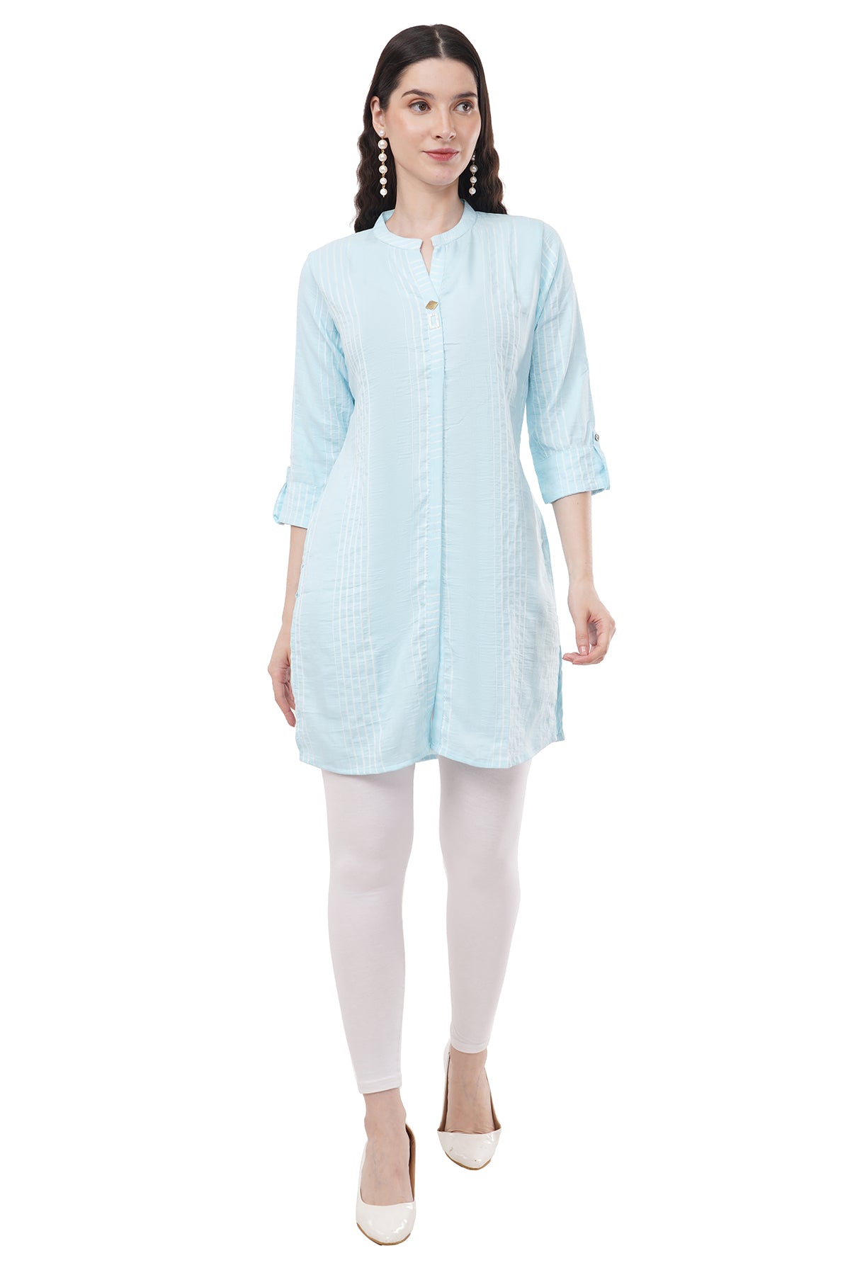 Beautiful & Elegant Sky Blue Women's Tunic