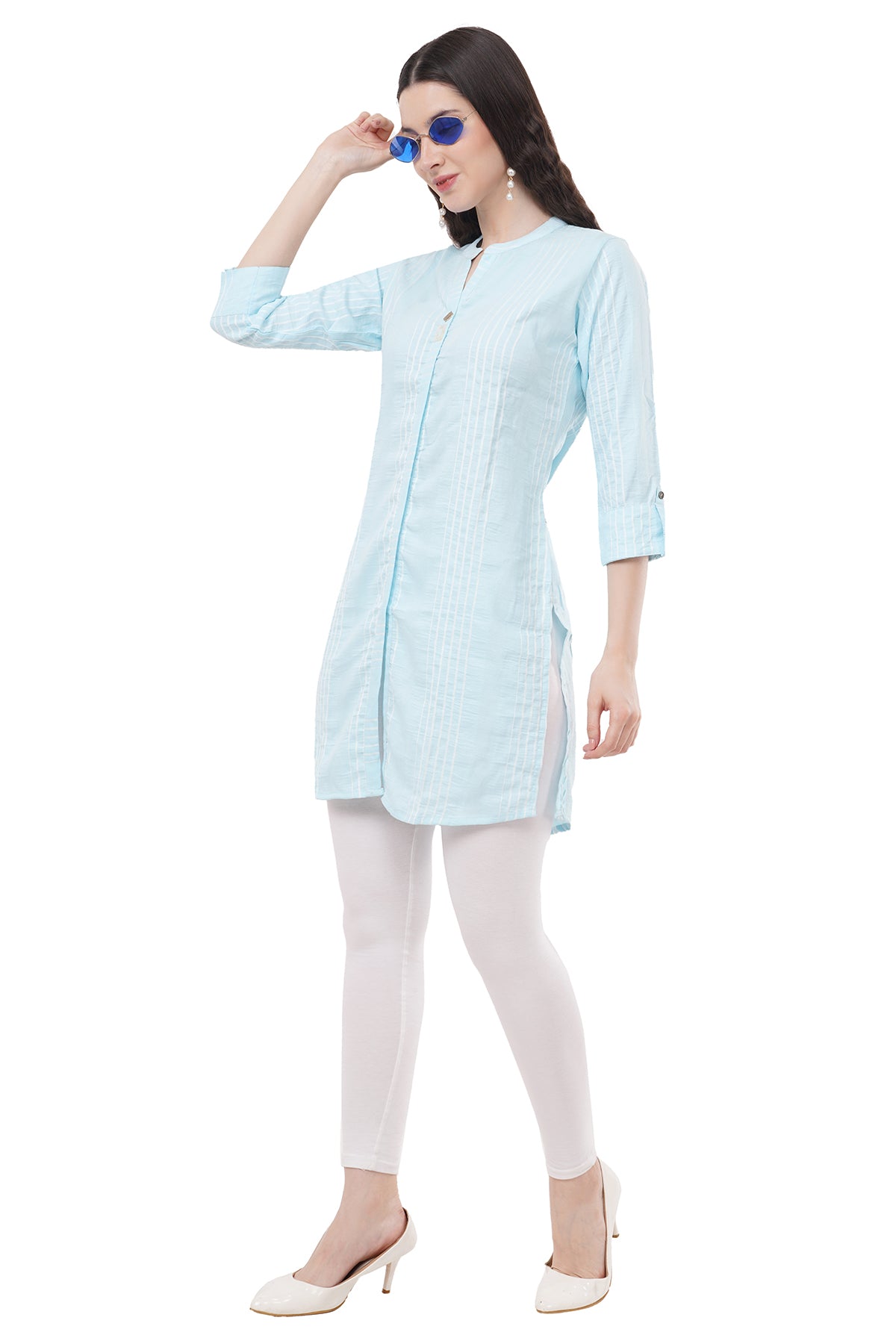 Beautiful & Elegant Sky Blue Women's Tunic