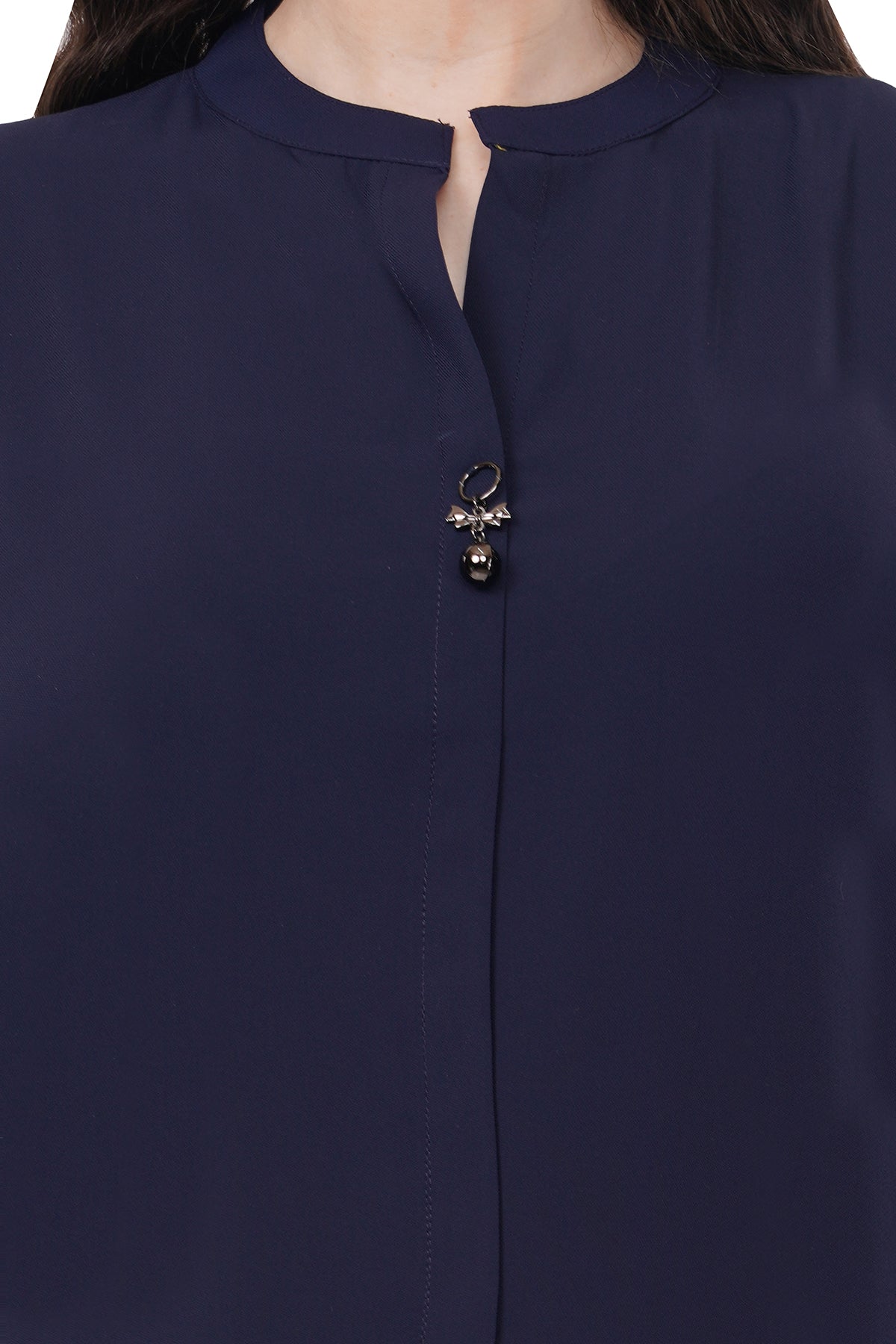 Elegant & Beautiful Solid Navy Blue Women's Kurta