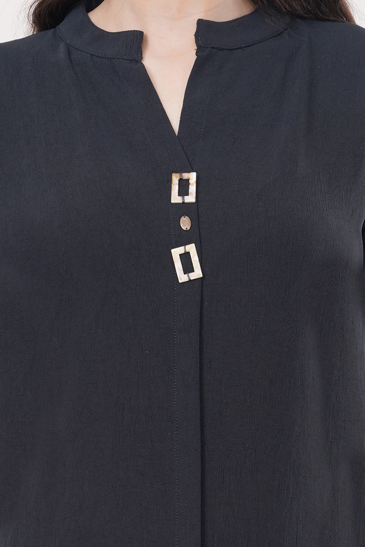 Elegant Solid Grey Women's Kurta