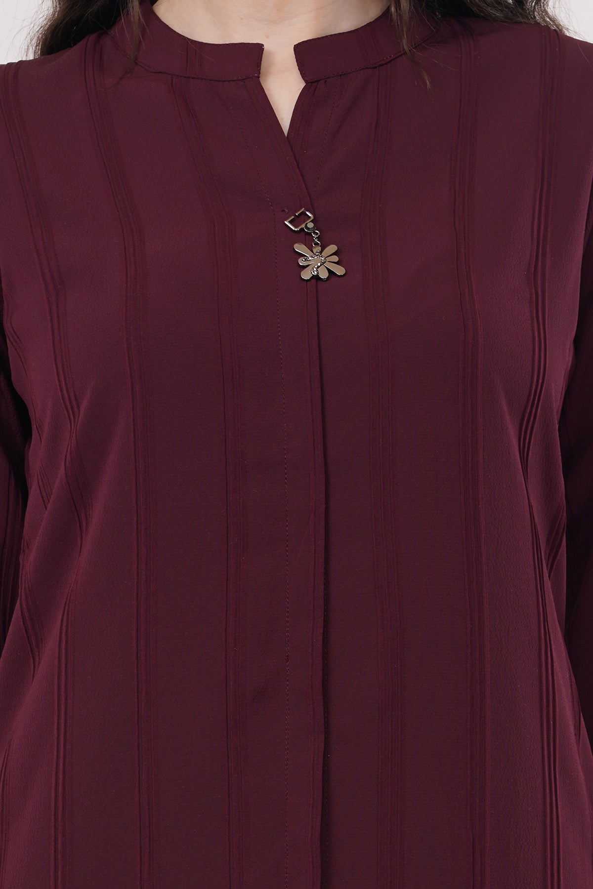 Elegant & Beautiful Solid Maroon Women's Tunic