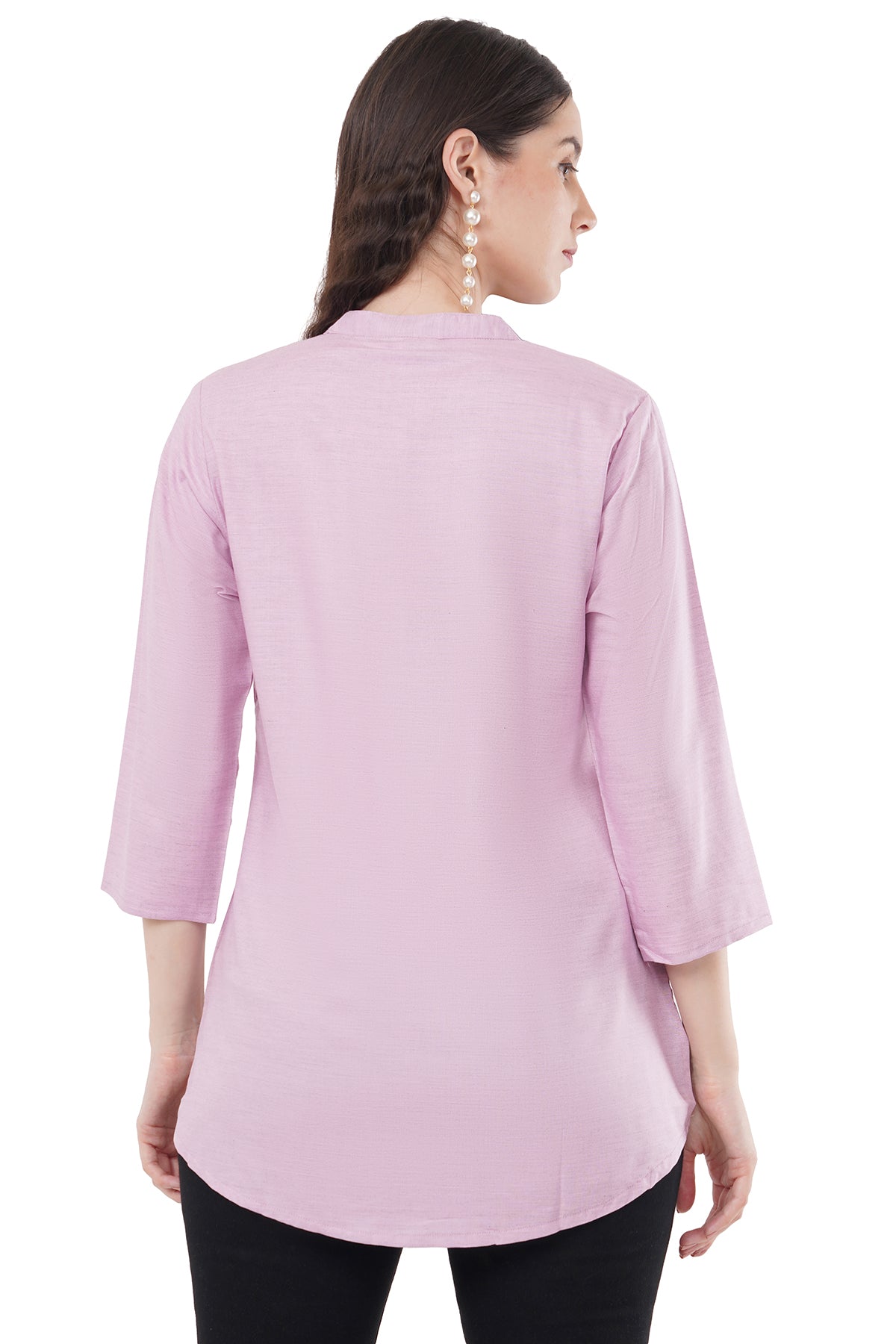 Beautiful Lavender Solid Women's Tunic