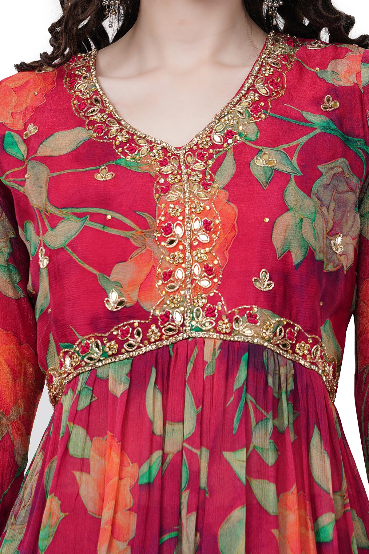 Partywear Women's Kurta Set With Duppatta