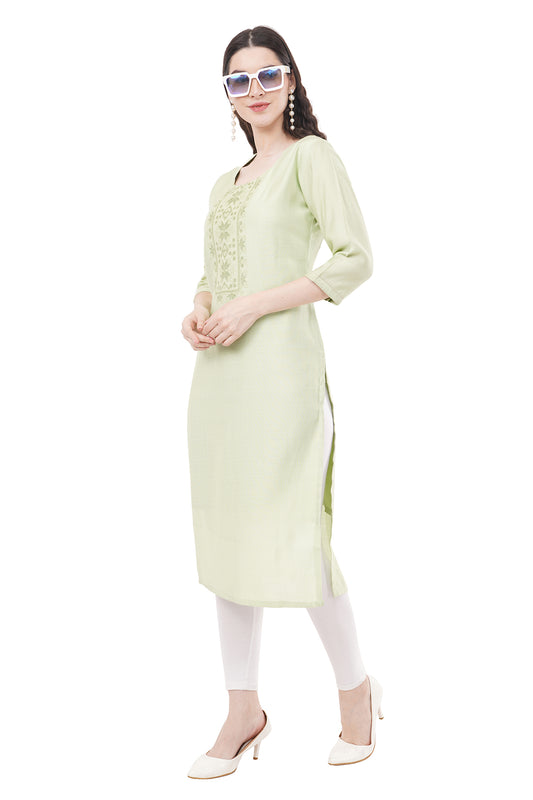 Elegant & Beautiful Pastel Green Women's Kurta