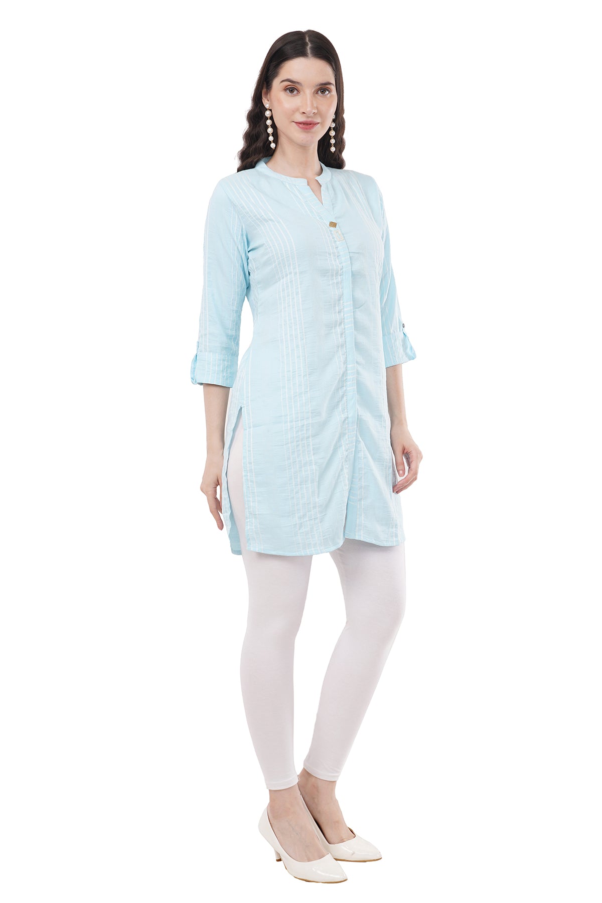 Beautiful & Elegant Sky Blue Women's Tunic