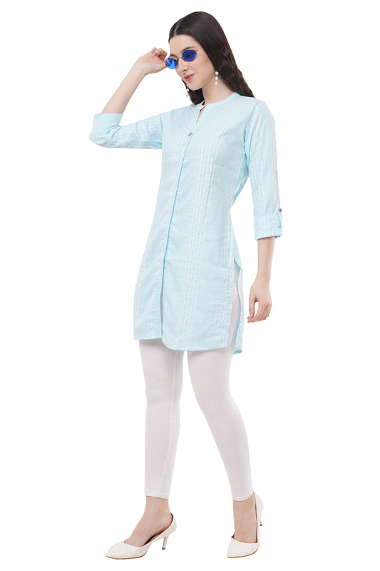 Beautiful & Elegant Sky Blue Women's Tunic