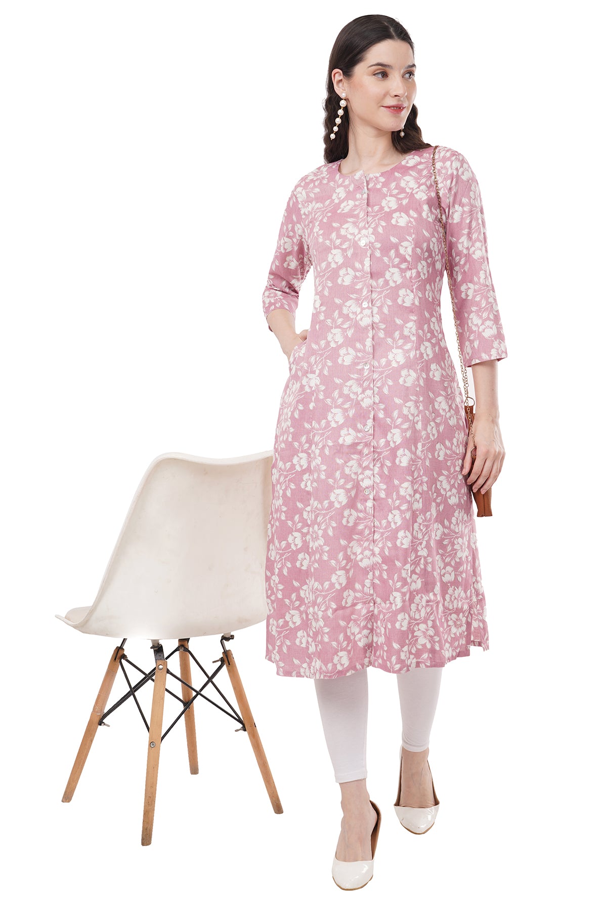 Elegant & Beautiful Pastel Pink Women's Kurta