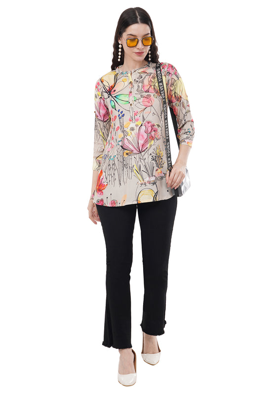 Beautiful Printed Multicolor Women's Tunic